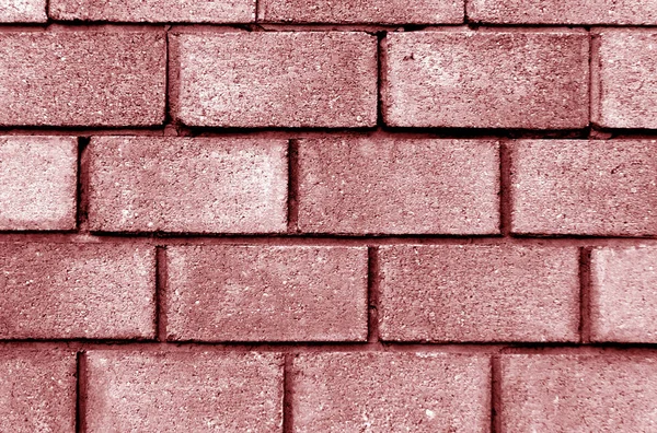 Color rojo ladrillo patrón de pared . —  Fotos de Stock