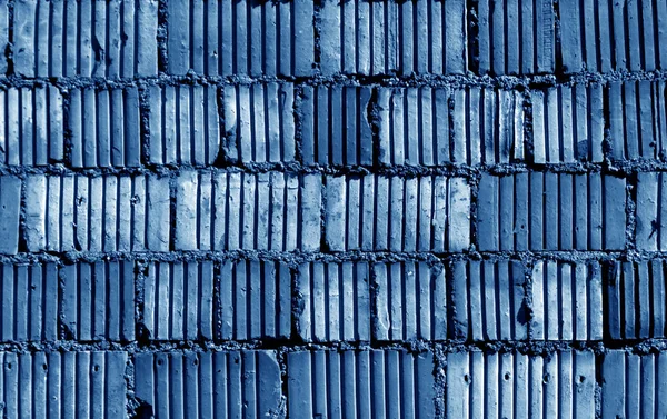 Μπλε χρώμα grungy τούβλο τοίχο μοτίβο. — Φωτογραφία Αρχείου