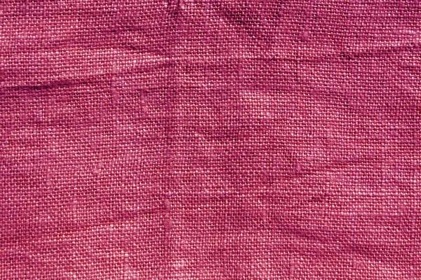 Rosa hessian säck tyg textur. — Stockfoto