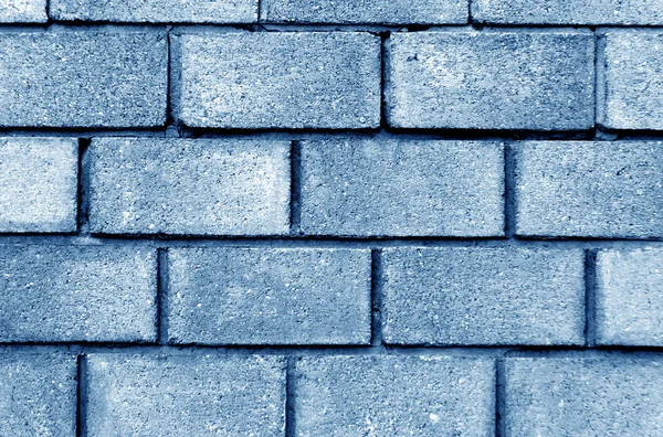 Blue color brick wall pattern. — Stock Photo, Image