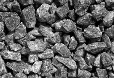 Gri çakıl yığını doku. 