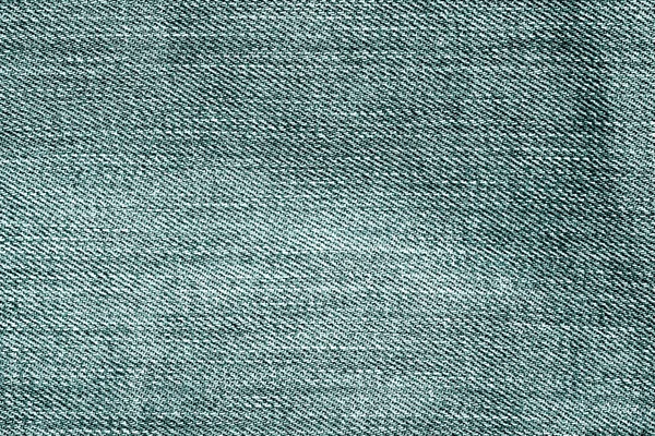 Cyan color weathered jeans pattern. — Stock Photo, Image