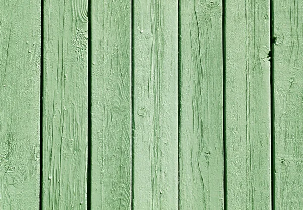 Зеленый цвет деревянного забора . — стоковое фото