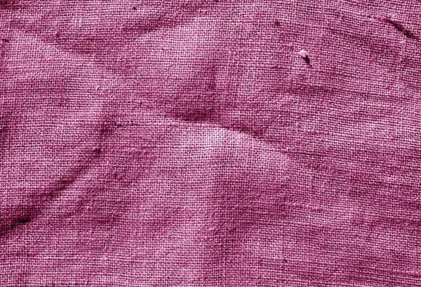 Cor rosa hessian saco pano textura . — Fotografia de Stock