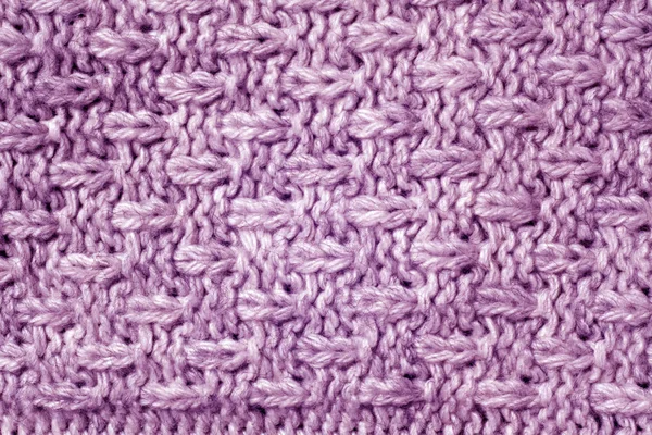 Purple color knitted pattern. — Stock Photo, Image
