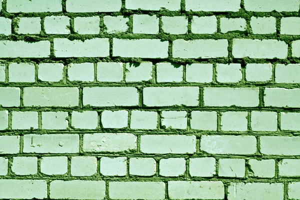 Eski yeşil renk tuğla duvar desen. 