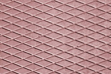 Kahverengi renk çimento zemin rhombus desenli. 