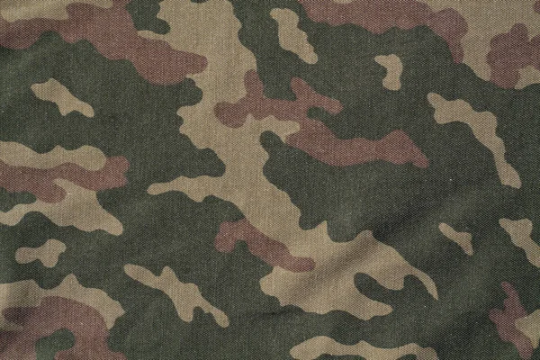 Camuflagem têxtil padrão de fundo de cor uniforme . — Fotografia de Stock