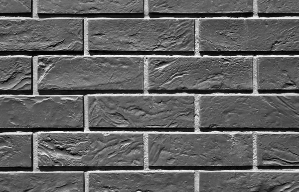 Patrón de pared de ladrillo de color blanco y negro . — Foto de Stock