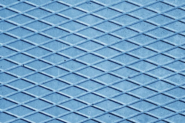 Mavi renk çimento zemin rhombus desenli. 