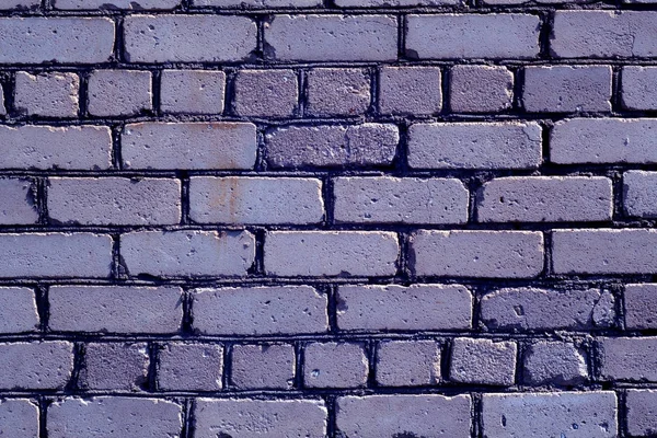 Starý hrubý modrá barva cihlová zeď vzor. — Stock fotografie