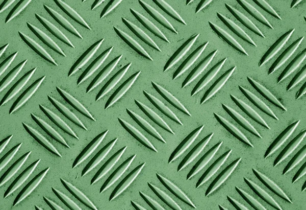 Green color metal floor pattern