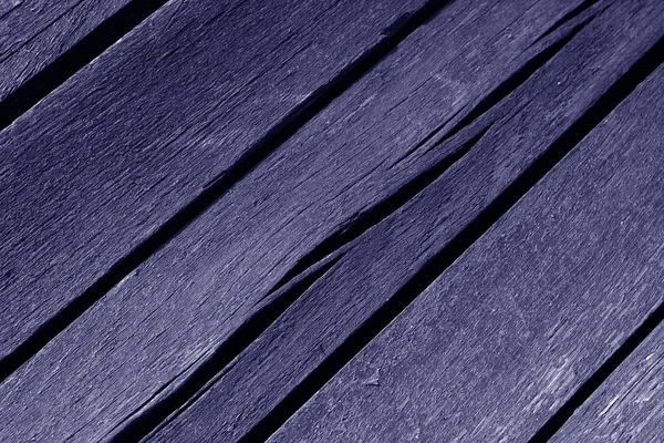Tábuas de madeira azul desgastadas — Fotografia de Stock