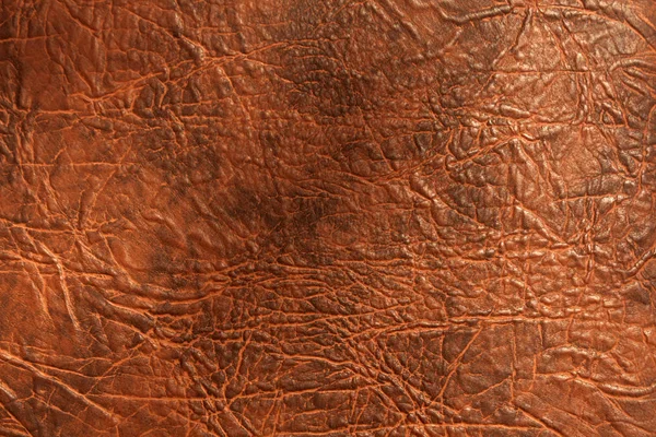 Bruine kleur leder texture. — Stockfoto