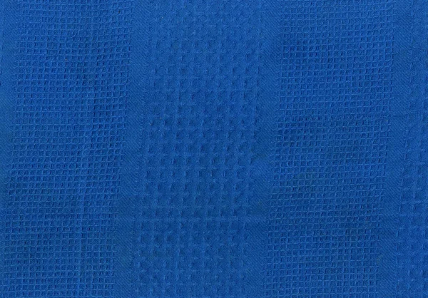 Синя текстура кухонного рушника . — стокове фото