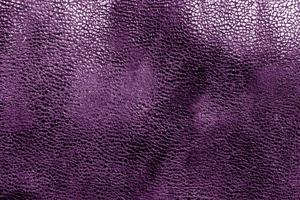 Kůže textury ve fialové barvě. — Stock fotografie