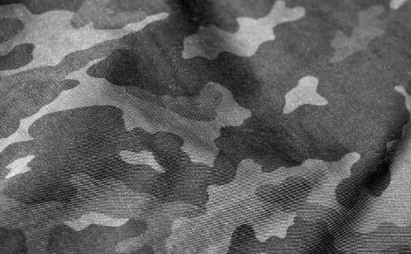 Patrón uniforme militar de color blanco y negro con efecto de desenfoque . — Foto de Stock