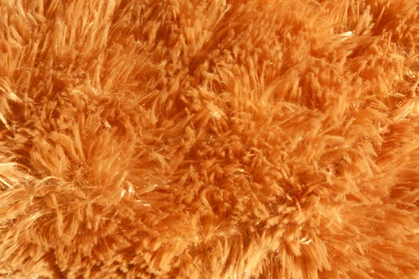 Soft fur textile in yellow color. — Stock Photo, Image