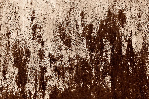 Struttura della parete in metallo arrugginito in tono marrone . — Foto Stock