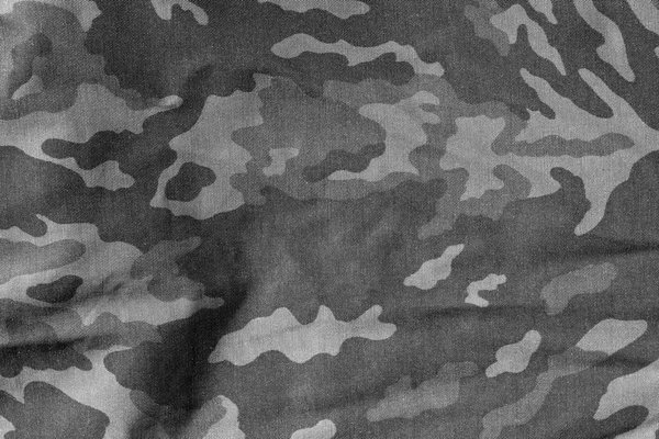 Patrón militar uniforme con efecto difuminado en blanco y negro . — Foto de Stock