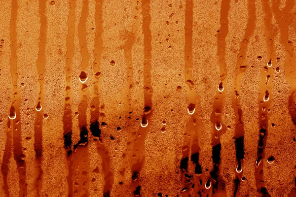 La condensazione scende da vicino in tono arancione . — Foto Stock