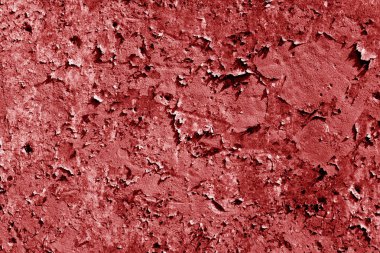 Pis beton duvar dokusu kırmızı renkte..