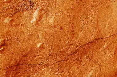 Çimento duvar doku turuncu renkli.