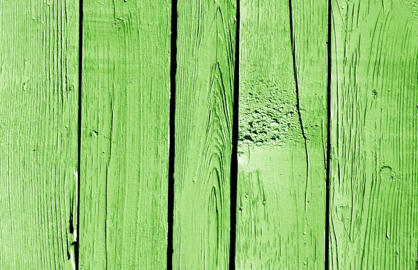 Zöld színű fából készült kerítés minta. — Stock Fotó