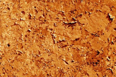 Eski çimento duvar doku turuncu renkli.