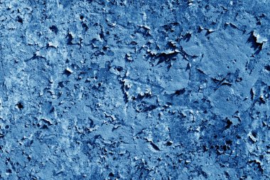 Eski çimento duvar doku lacivert renkte.