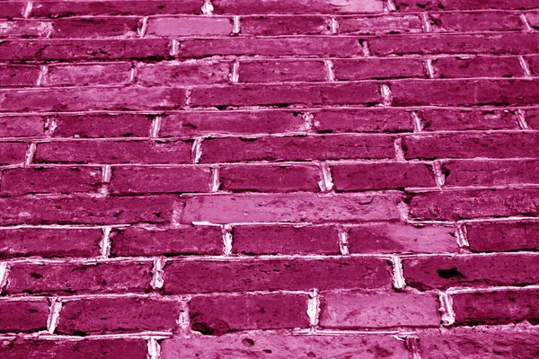 Grunge mattone texture della parete in tono rosa . — Foto Stock