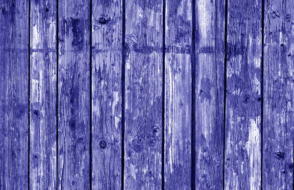 Dřevěný plot vzor v modrém tónu. — Stock fotografie