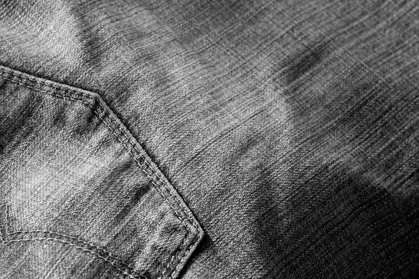 Jeans con tasca effetto sfocatura in bianco e nero . — Foto Stock