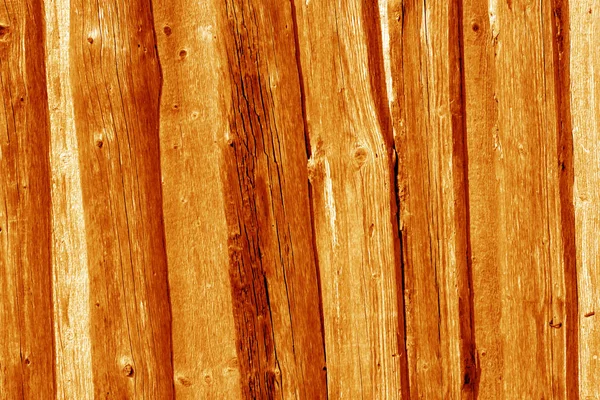 Zaunmuster aus Holz in Orangetönen. — Stockfoto