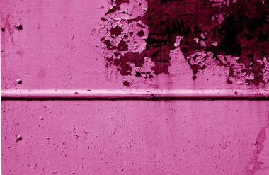 Paslı metal duvar doku pembe tonda.