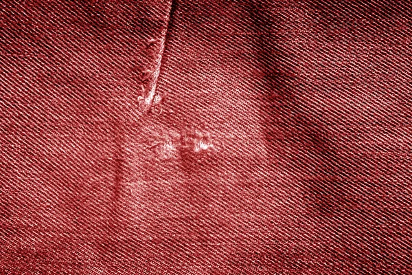 Patrón de tela Grungy jeans en tono rojo . — Foto de Stock