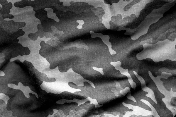 Patrón militar uniforme en blanco y negro . — Foto de Stock