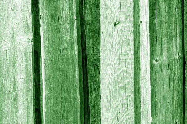 Altes Zaunmuster aus Holz in grüner Farbe. — Stockfoto