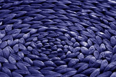 Mavi tonu yuvarlak saman paspas doku.