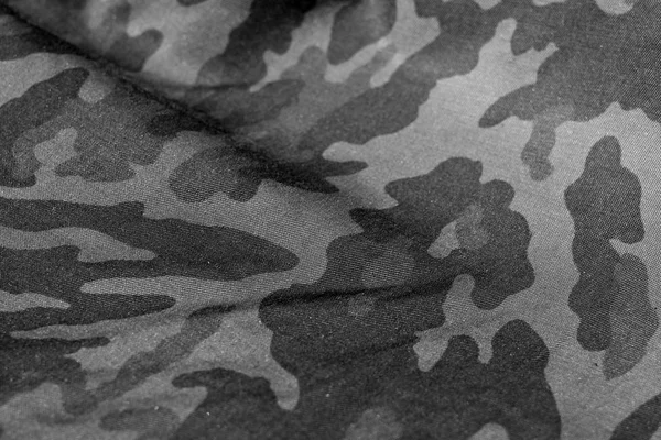 Patrón militar uniforme con efecto difuminado en blanco y negro . — Foto de Stock