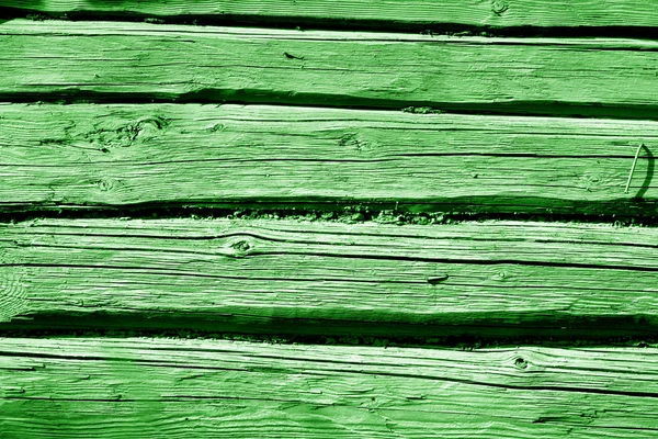 Wooden fence pattern in green color. — Stockfoto