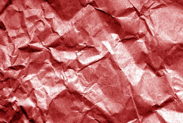 Старая бумага с морщинами в красном цвете . — стоковое фото