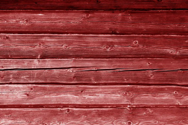 Vecchio grungy tavole di legno sfondo in colore rosso . — Foto Stock