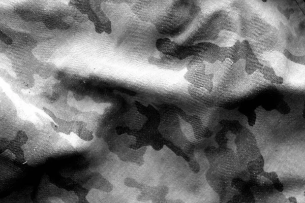 Militaire uniform patroon met blur effect in zwart-wit. — Stockfoto