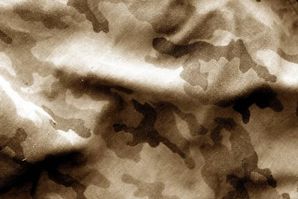 Katonai egységes minta blur effekt a barna hang. — Stock Fotó