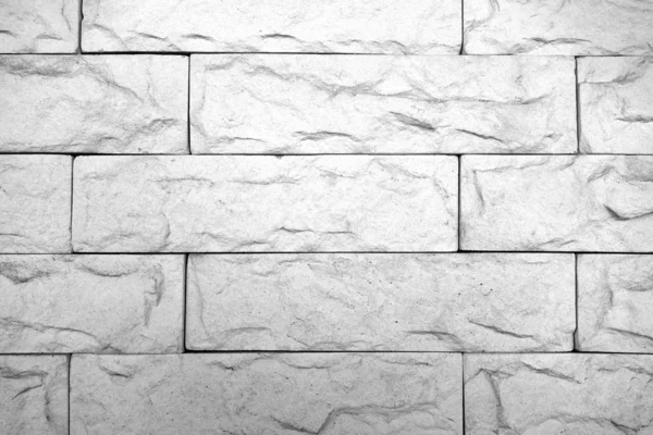 Decorative brick wall in black and white. — Stock Photo, Image