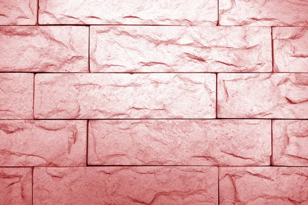 Decorative brick wall in red tone. — Stock Photo, Image