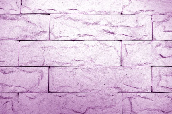 Decorative brick wall in purple tone. — Stock Photo, Image