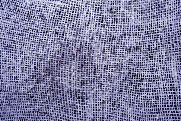 Brudne bawełniane płótno wzór w kolorze niebieskim — Zdjęcie stockowe
