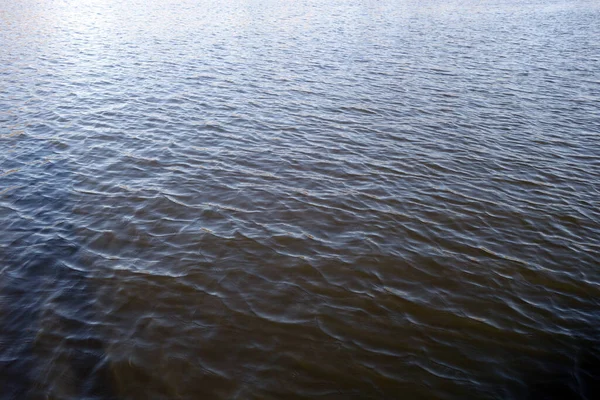 Fale Powierzchni Wody Jeziora Streszczenie Naturalnego Tła — Zdjęcie stockowe